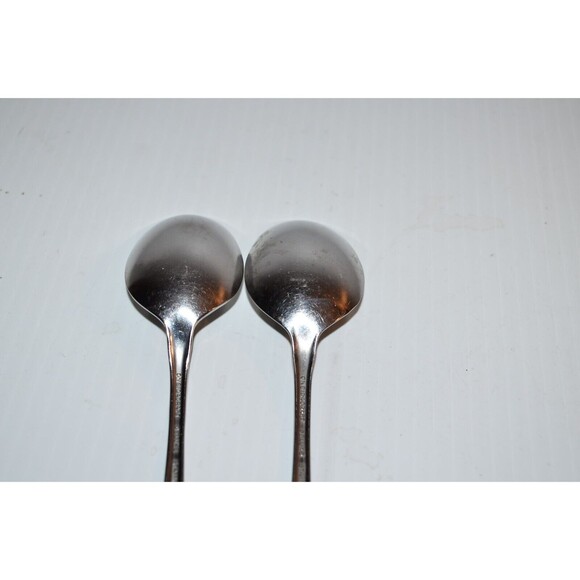 Oneida Deluxe Chateau 2 pc Soup Spoons 6 7/8" replacements - Picture 5 of 8